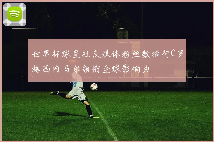 世界杯球星社交媒体粉丝数排行C罗梅西内马尔领衔全球影响力